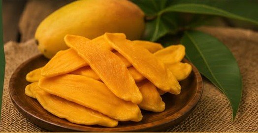 Bowl of premium dehydrated mango slices